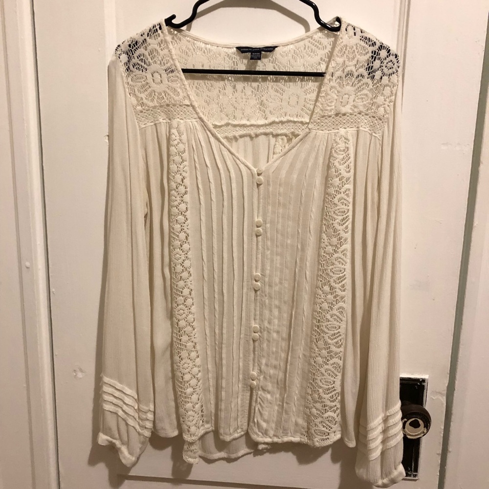 🔺SOLD🔺Lace flowy top